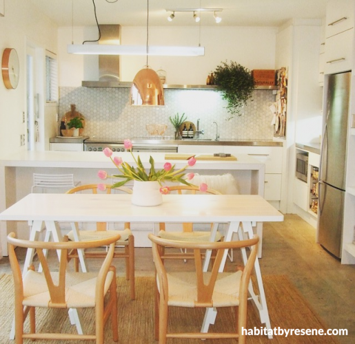 kitchen, white, american oak, paint ideas