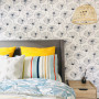 bedroom ideas, bedroom inspiration, wallpaper inspiration, wallpaper ideas, feature wallpaper