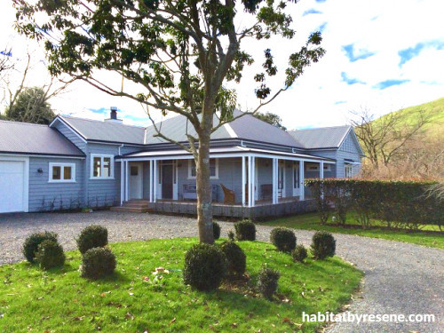 house exterior, heritage house, country cottage, grey house, grey exterior, grey cottage