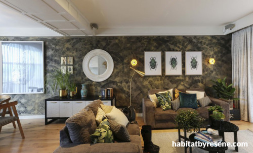 feature wall inspiration, feature wall ideas, living room inspiration, living room ideas, resene