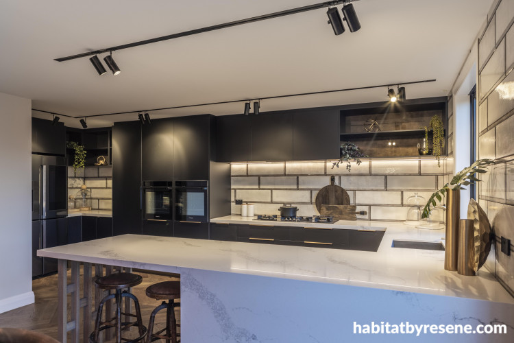 kitchen inspiration, kitchen ideas, kitchen design, black and white kitchen, interior design