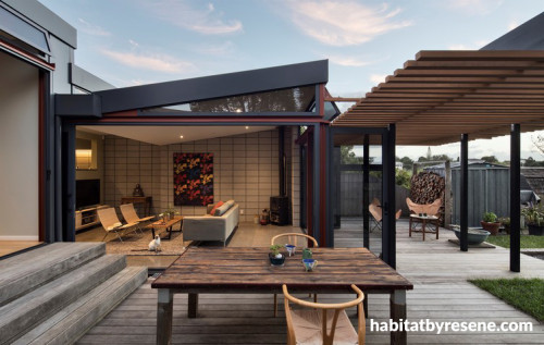 outdoor living ideas, outdoor living inspiration, deck inspiration, indoor outdoor flow, resene