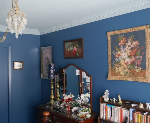 blue, bedroom, bold colour, paint ideas