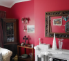 red, lounge, raspberry, paint