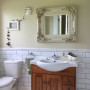 bathroom, white, neutrals, french provincial