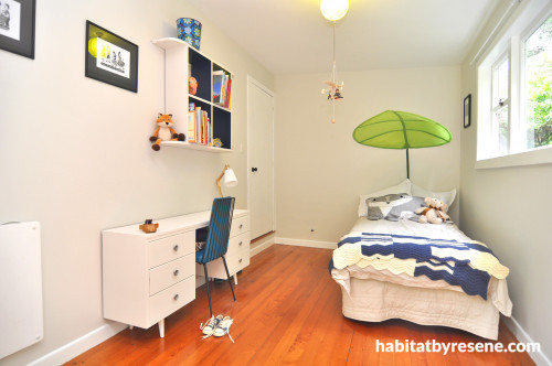 kids bedroom, children's bedroom, white paint, interior, home decorating ideas, resene paint