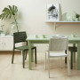 dining room, green dining room, green and white, green paint, green inspiration