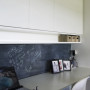 storage, kitchen, desk, blackboard paint, study 