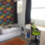 kids bedroom, children's bedroom, boy's bedroom, feature wall, wallpaper