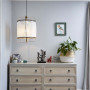 beach inspired, bedroom, blue bedroom, master bedroom, resene midwinter mist, dresser 