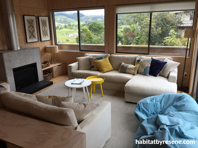 bach, white, whitewash, stains, coastal, ply, holiday homes, plywood