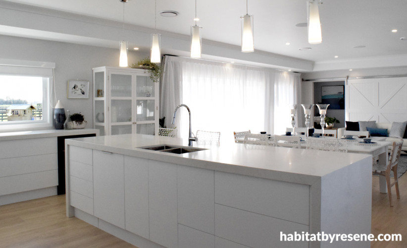 kitchen inspiration, kitchen ideas, kitchen design, neutral kitchen, white kitchen ideas, resene