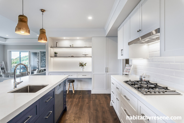 blue, kitchen, blue kitchen, modern kitchen