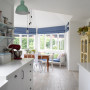 kitchen, dining room, white kitchen, white dining, eclectic, interior inspiration, blue features