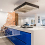 blue, kitchen, blue kitchen, modern kitchen