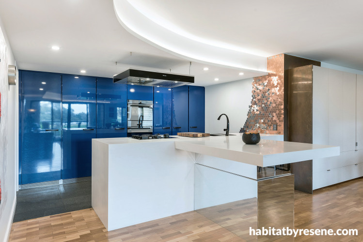 blue, kitchen, blue kitchen, modern kitchen
