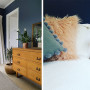 navy bedroom ideas, navy interior inspiration, interior design, dark interior ideas, resene rhino