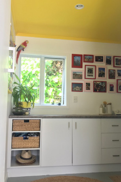 Erina and Matt’s fearlessly colourful family home