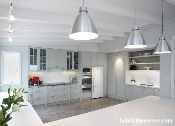 kitchen, traditional kitchen, white kitchen, vintage kitchen, industrial lights