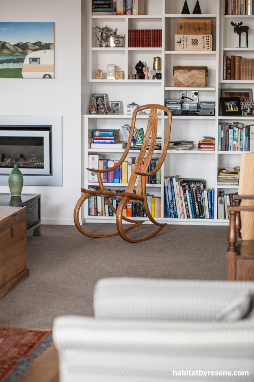 bookcase, bookshelf, white living room, white paint, lounge, interior