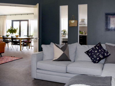 Jo and Mike’s family home is a haven of earthy tones