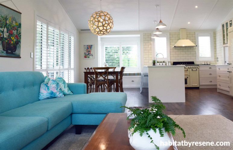 white bungalow, resene white, neutrals, bungalow, new build, resene quarter villa white