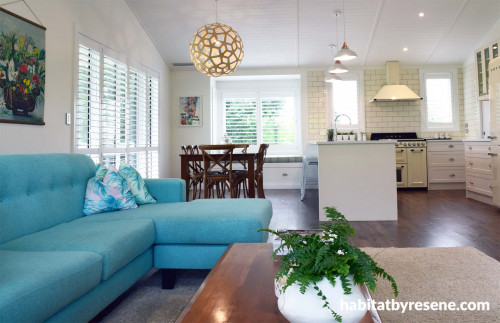 white bungalow, resene white, neutrals, bungalow, new build, resene quarter villa white