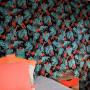 bedroom, kids bedroom, childrens bedroom, feature wall, feature wallpaper, jungle print wallpaper