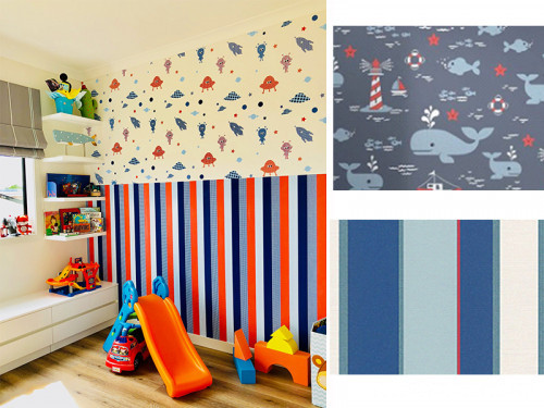 wallpaper inspiration, wallpaper ideas, kids room ideas, playroom ideas, playroom inspiration