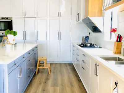 Maggie and Hugh put a retro twist on a Scandi-inspired interior