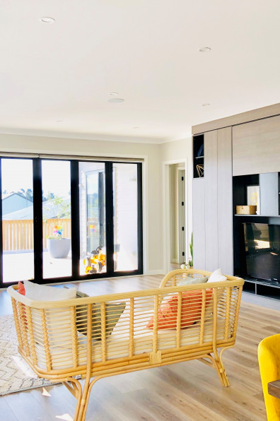 Maggie and Hugh put a retro twist on a Scandi-inspired interior