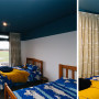 bedroom, boys bedroom, kids bedroom, childrens bedroom, blue bedroom, blue ceiling