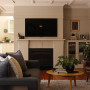Living room, Lounge, Fireplace inspiration, Mantlepiece, Neutrals, Resene