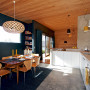 contemporary bach, modern cabin, contemporary cabin, modern cabin living, new zealand cabin