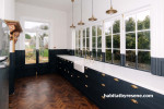 kitchen, grey kitchen, dark kitchen, charcoal kitchen, white and grey kitchen, dip painted effect 