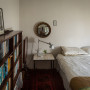 bedroom, spare bedroom, white, brown, wooden bedroom furniture, Resene