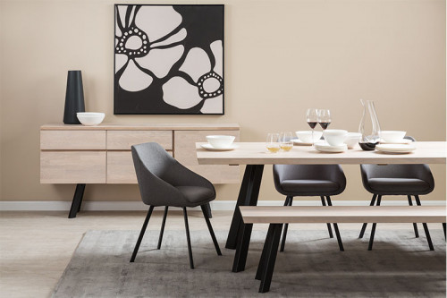 dining area, dining room, dining room inspiration, neutrals, white, grey, beige, Resene
