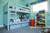 Childs room, gender neutral,blue, bunk beds, paint ideas