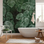 tropical bathroom, green and white bathroom, nature inspired bathroom, bathroom inspiration, Resene
