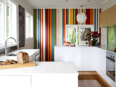 Michele and James go bright but earthy