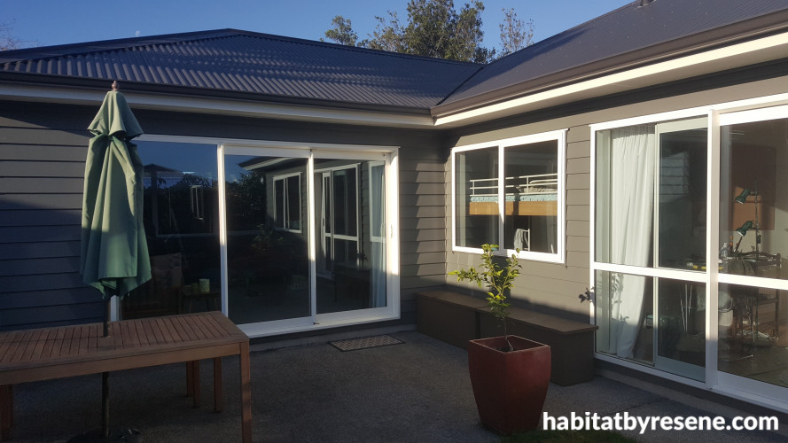 house exterior, brown house, brown exterior, exterior inspiration, resene armadilo