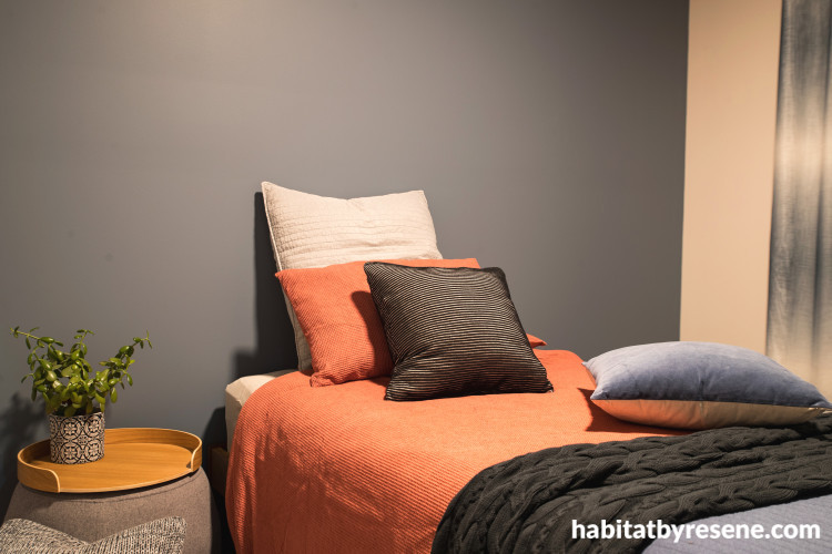 bedroom inspiration, bedroom ideas, bedroom design, bedroom decor, dark interior, dark feature wall