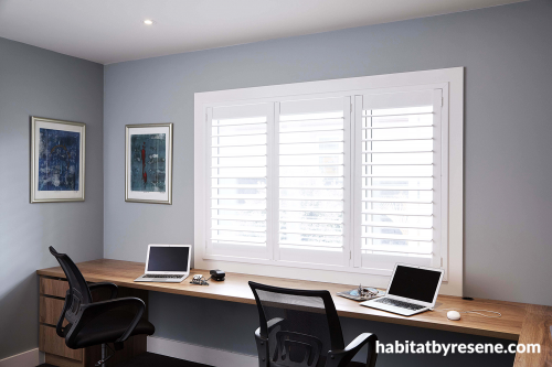 office, grey, home office, paint ideas, paint trends