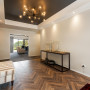 hallway inspiration, hallway ideas, dark ceiling ideas, dark ceiling inspiration, charcoal ceiling
