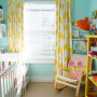 blue nursery, aqua nursery, turquoise bedroom, children's bedroom