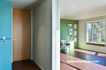 green bedroom, green paint, feature wall, bedroom ideas, paint ideas 