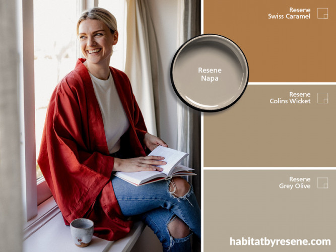 stylist, Resene The Range fashion fandeck 20, colour trends, gem adams, neutrals, brown