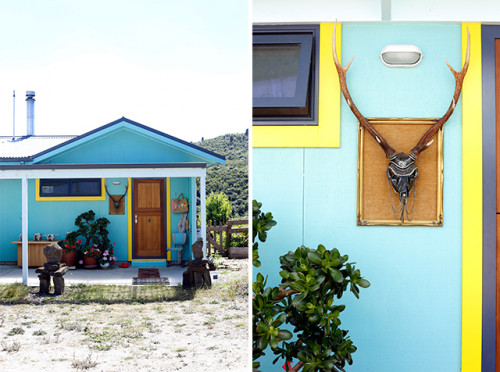 aqua house, tiny house, small house, bach design, bach decorating,