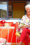 Sharon crafts a colourful haven for two