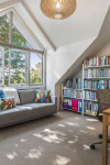 A balance between warm and cool brought this coastal charmer to life